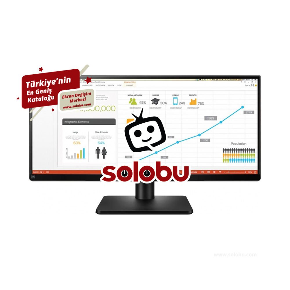 Lenovo L24i-30 Monitör (66BDKAC2TK) Ekran Değişimi