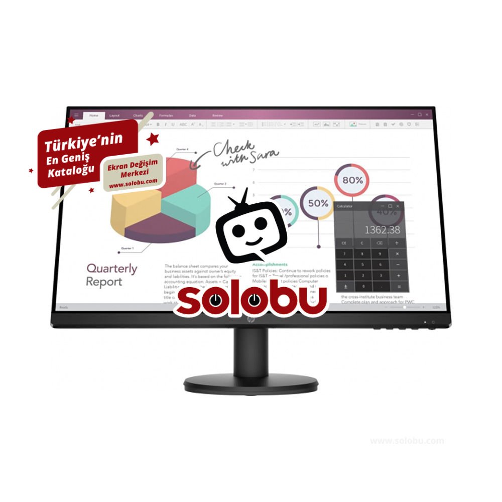 HP P24v G4 (9TT78AS) Monitör Ekran Değişimi
