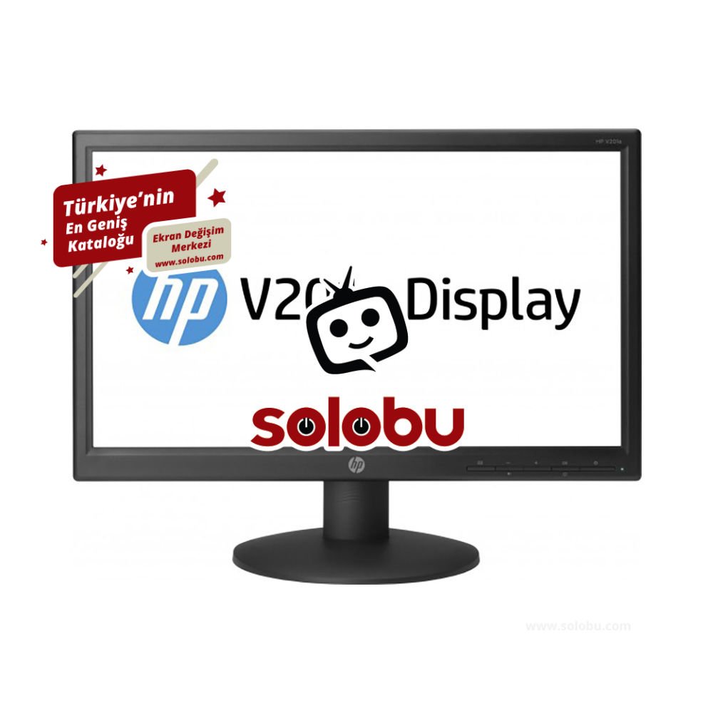 HP V201a (F8C55AA) Monitör Ekran Değişimi